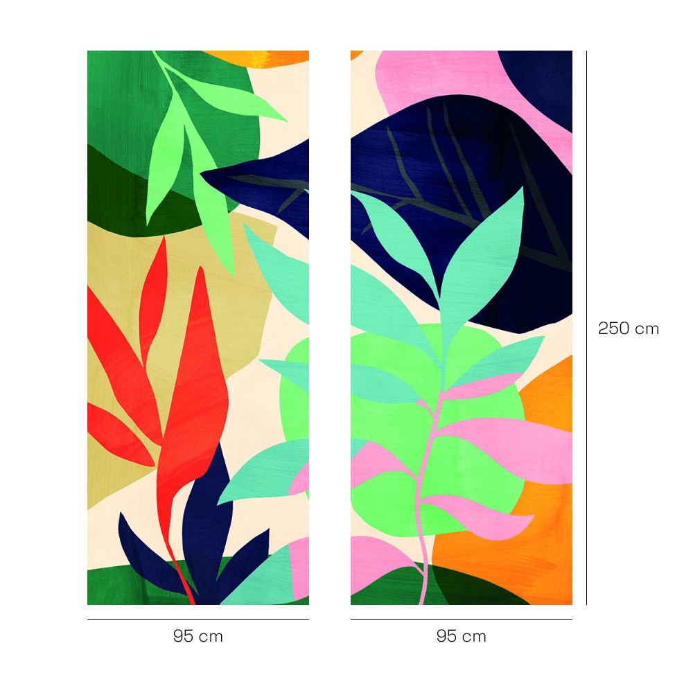 Papier peint "Couleurs vives et audacieuses"