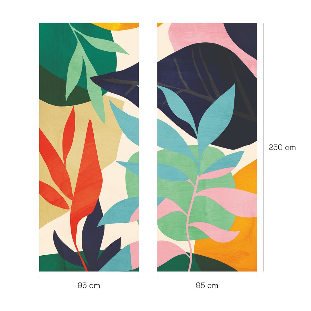Papier peint "Couleurs vives et audacieuses"