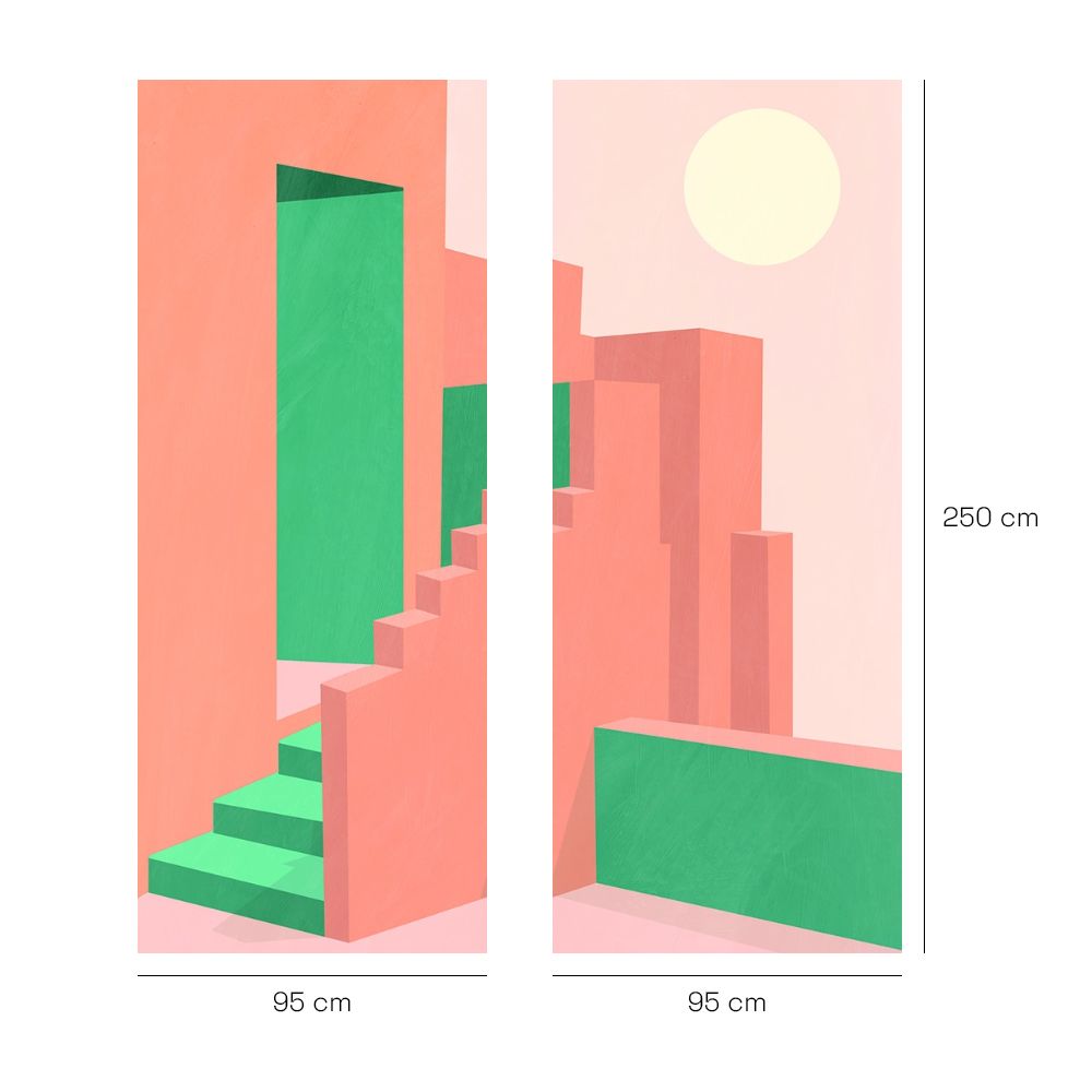 Papier peint "Formes géométriques audacieuses"