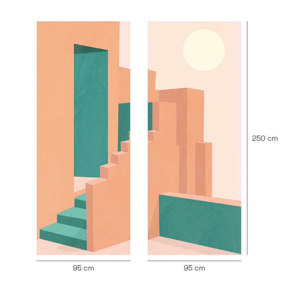 Papier peint "Formes géométriques audacieuses"