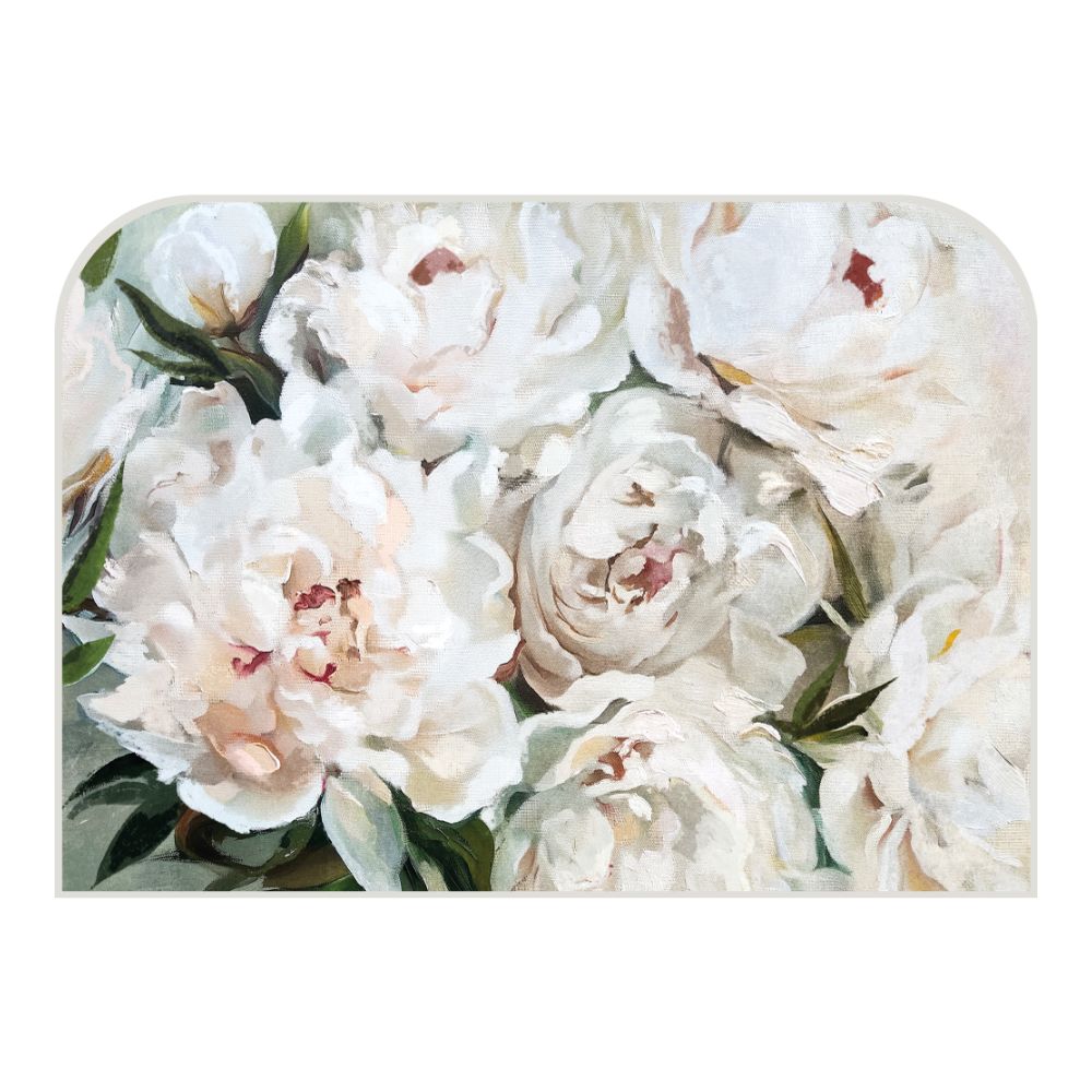 Tête de lit fleurs – vue d'ambiance