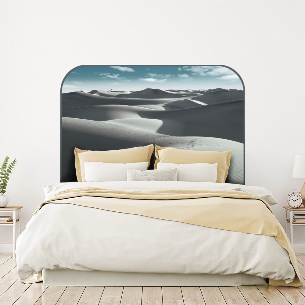Tête de lit dunes – gris – 180 × 95 cm