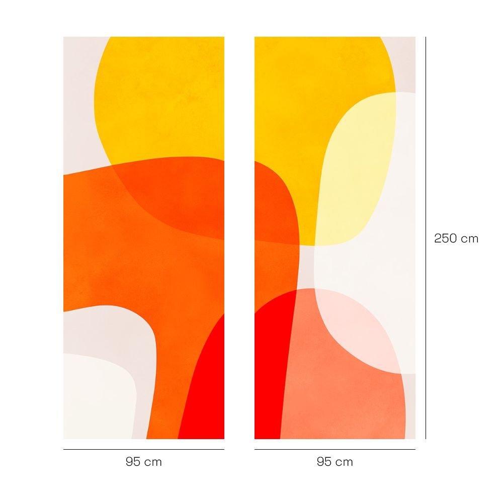 Papier peint "Formes fluides colorées"