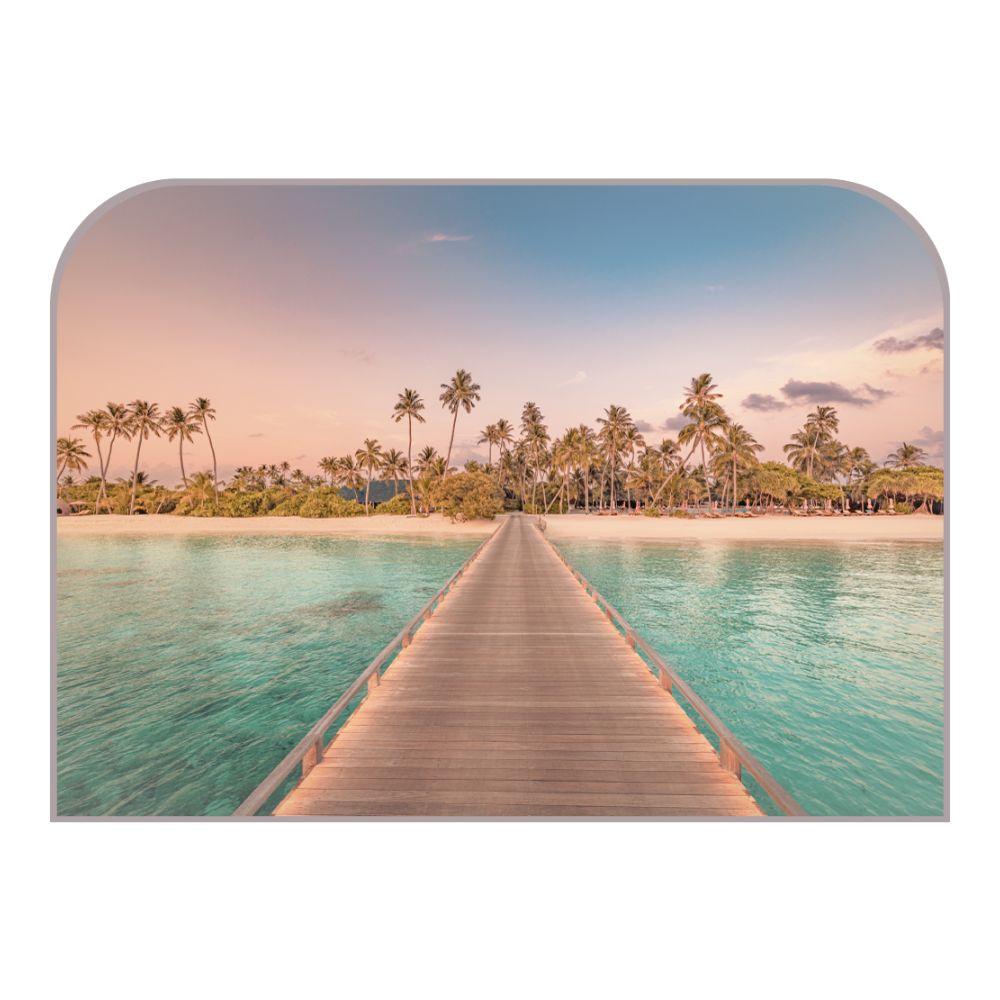 Tête de lit plage – vue d'ambiance