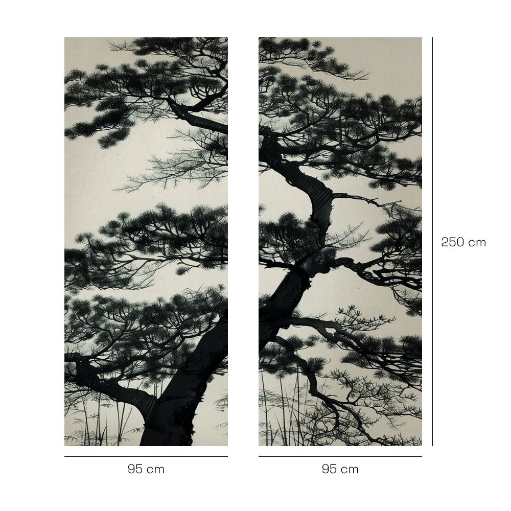 Papier peint "Branches et arbre"