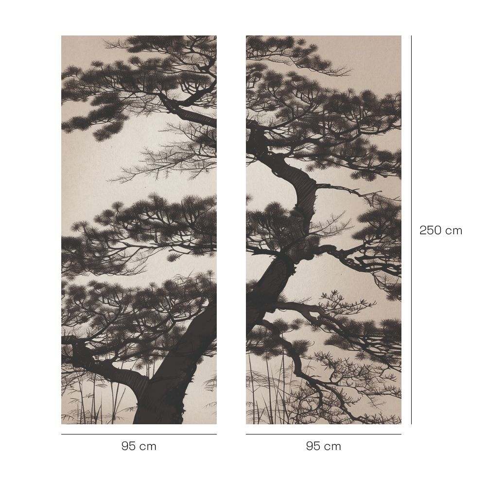 Papier peint "Branches et arbre"