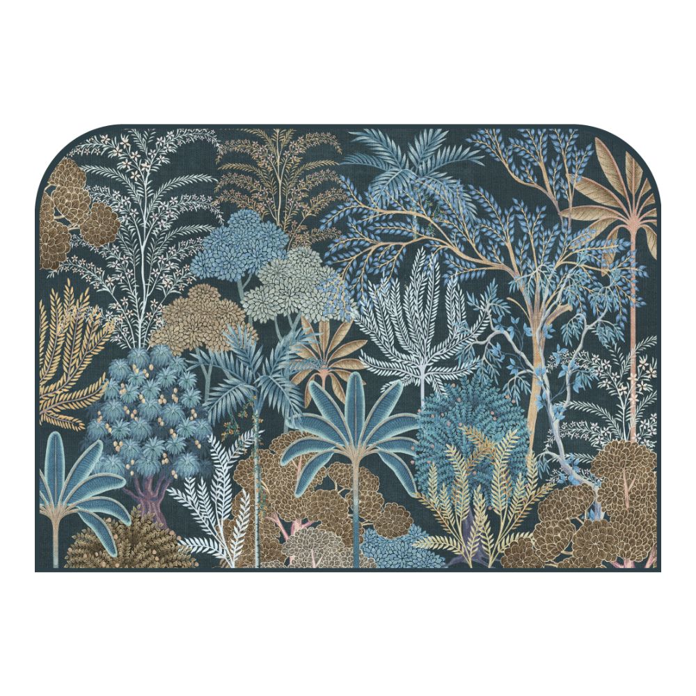 Tête de lit forêt tropicale – vue d'ambiance