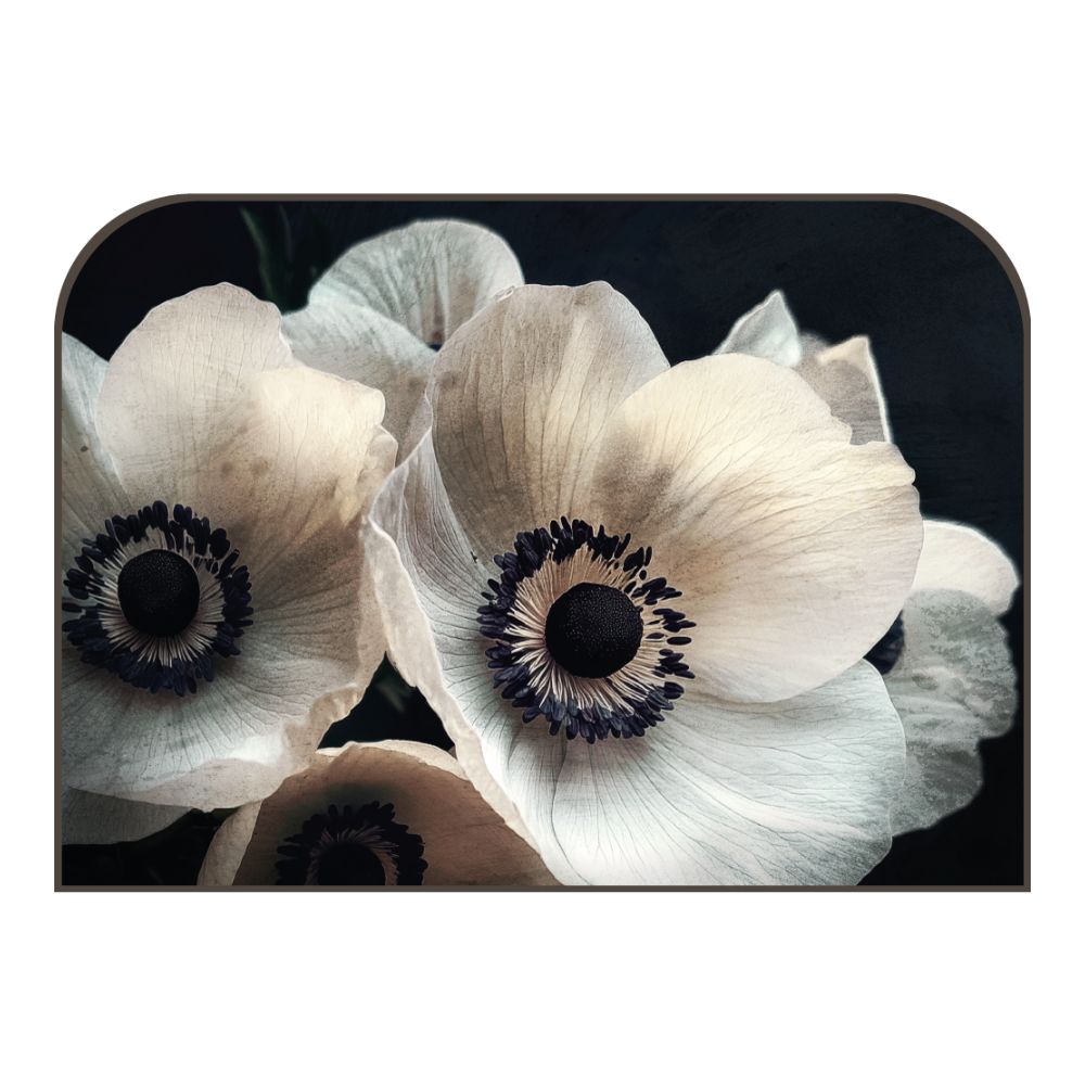 Tête de lit fleurs – vue d'ambiance