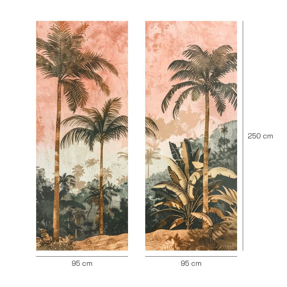 Papier peint "Paysage tropical apaisant"