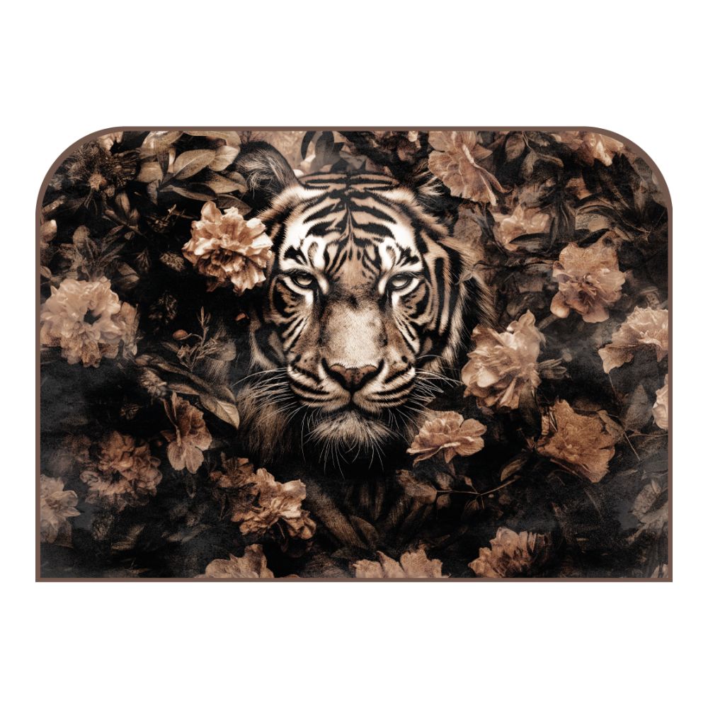 Tête de lit tigre – vue d'ambiance