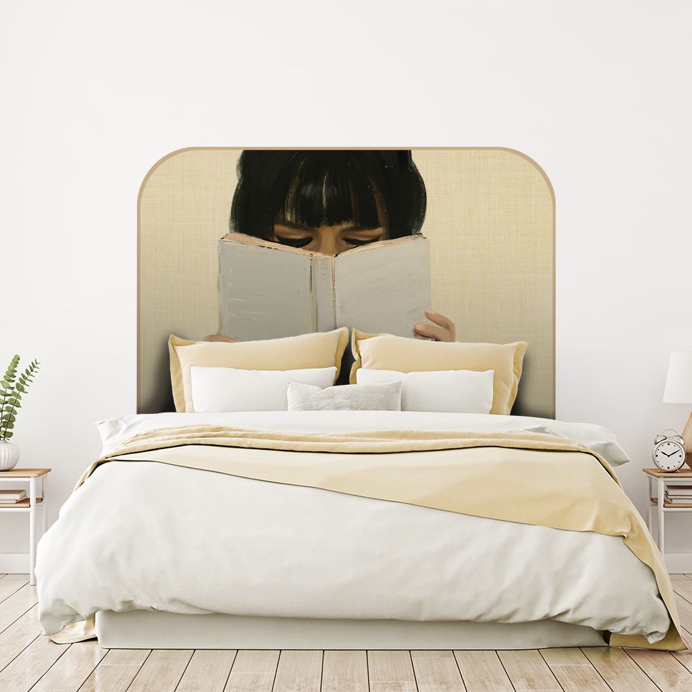Tête de lit lecture – beige – 180 × 95 cm