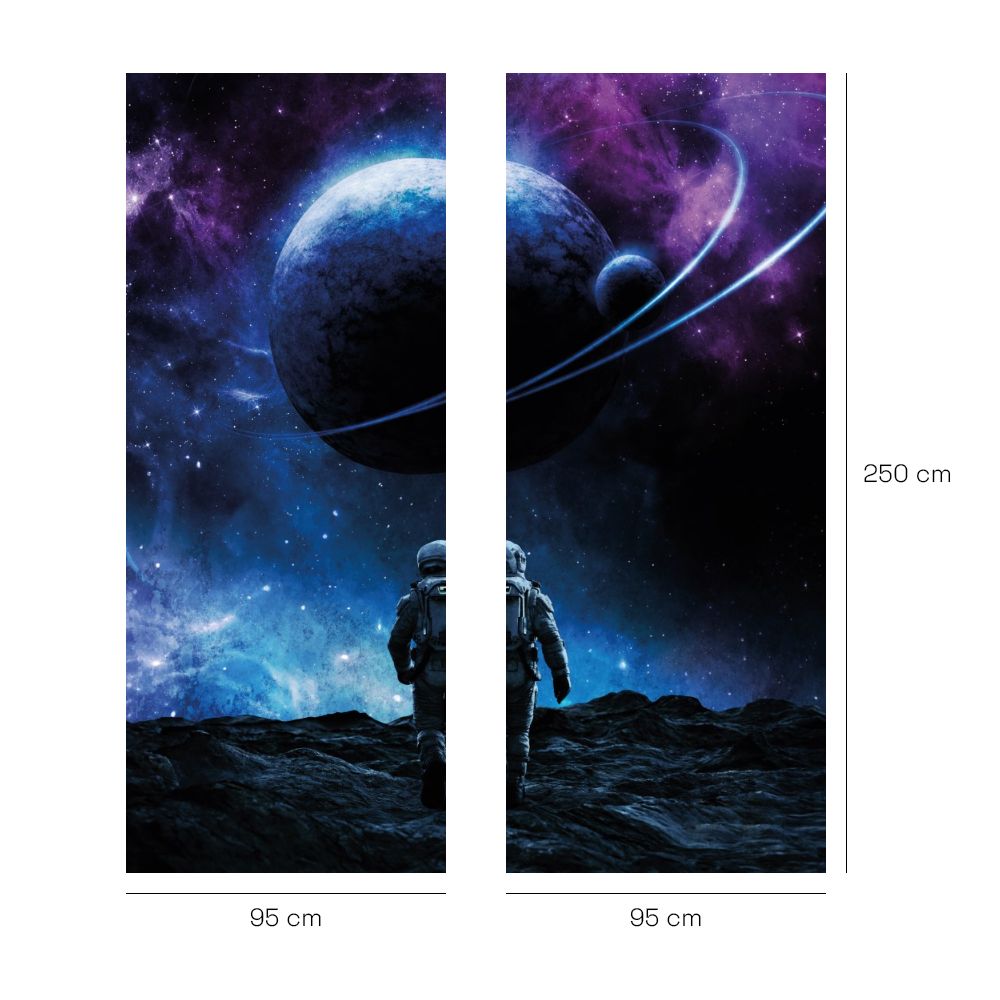 Papier peint pour enfants "Aventure spatiale"