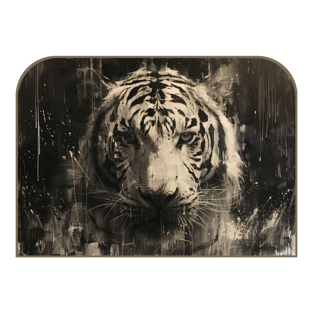 Tête de lit tigre – vue d'ambiance