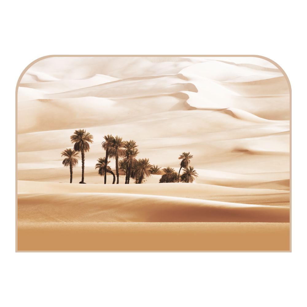 Tête de lit dunes – vue d'ambiance