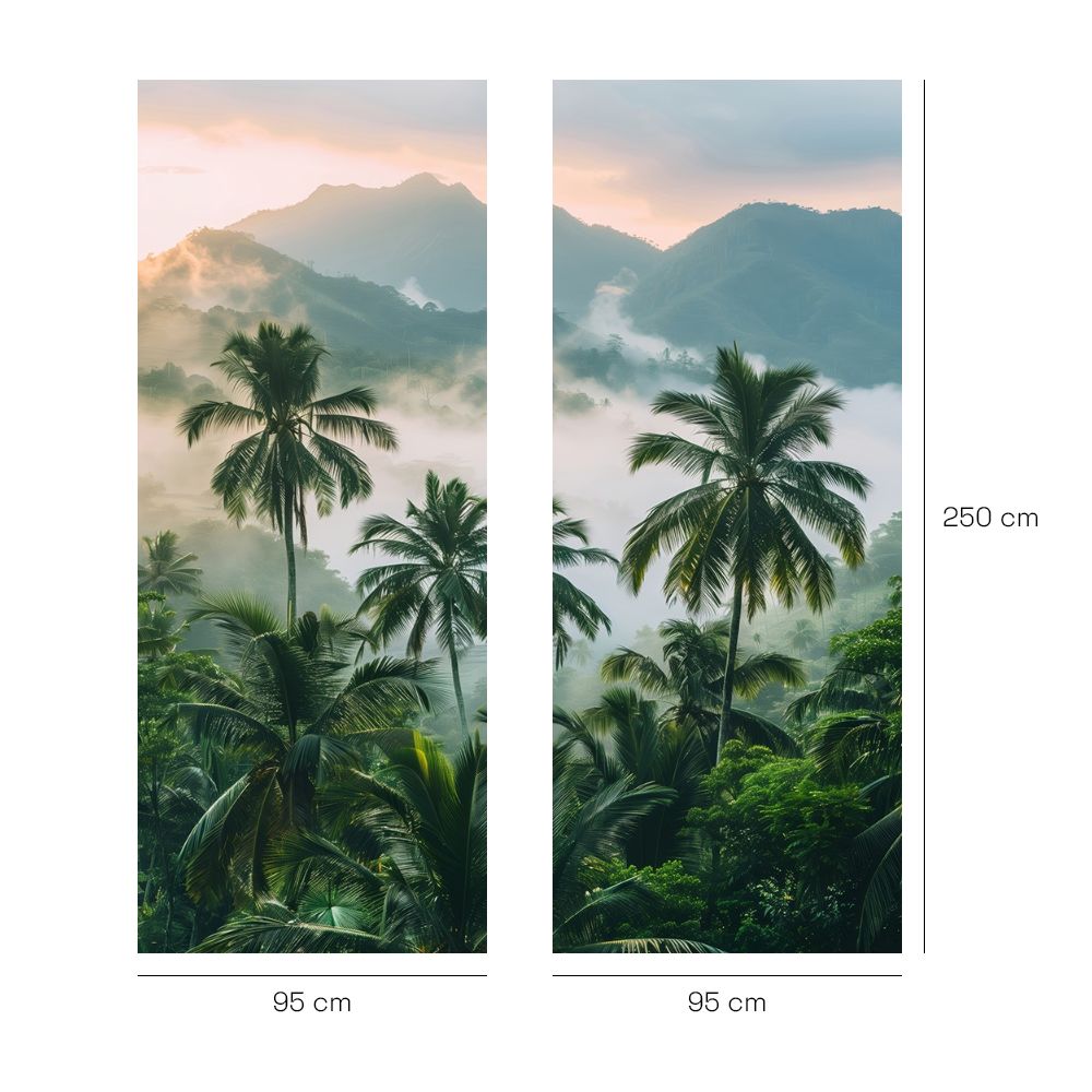 Papier peint "Forêt tropicale luxuriante"
