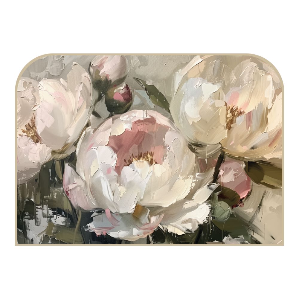 Tête de lit fleurs – vue d'ambiance