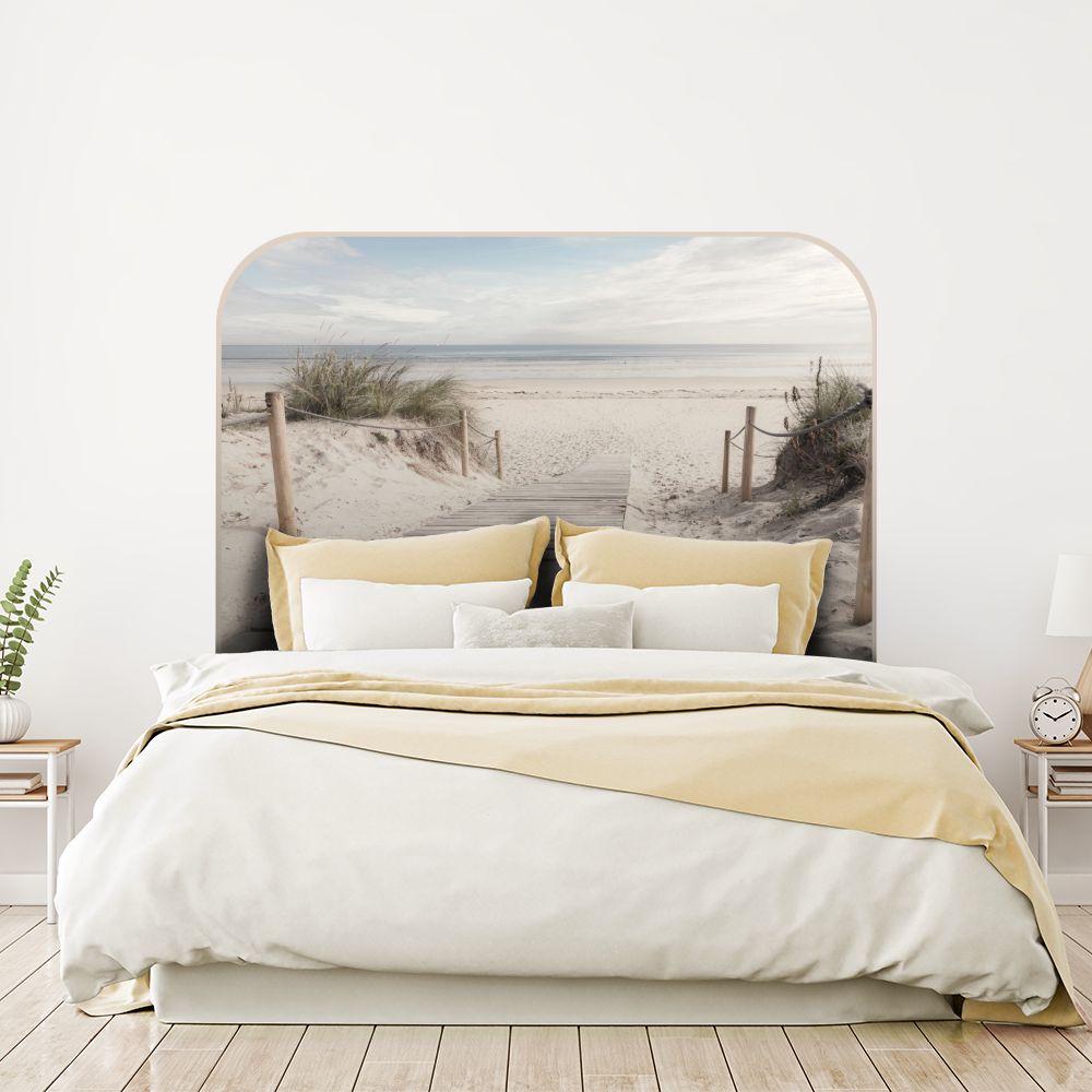 Tête de lit plage – beige – 180 × 95 cm