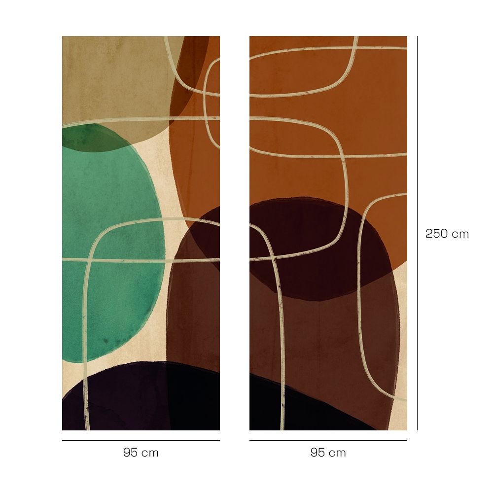 Papier peint "Motifs organiques modernes"