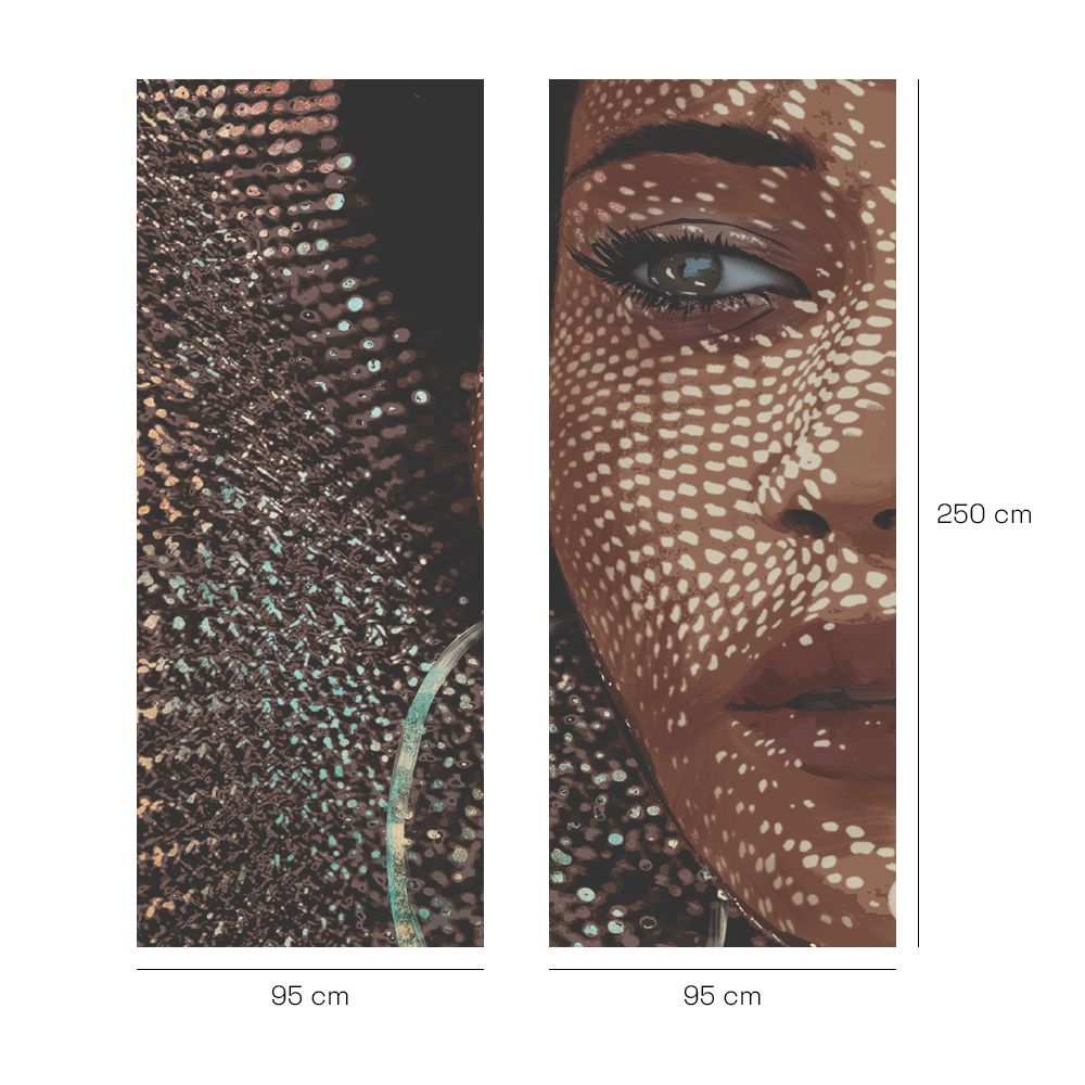 Papier peint "Portrait artistique captivant"