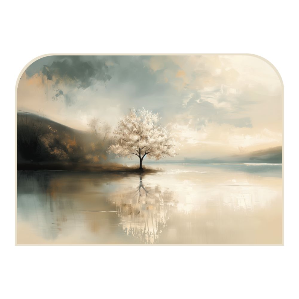 Tête de lit arbre – vue d'ambiance