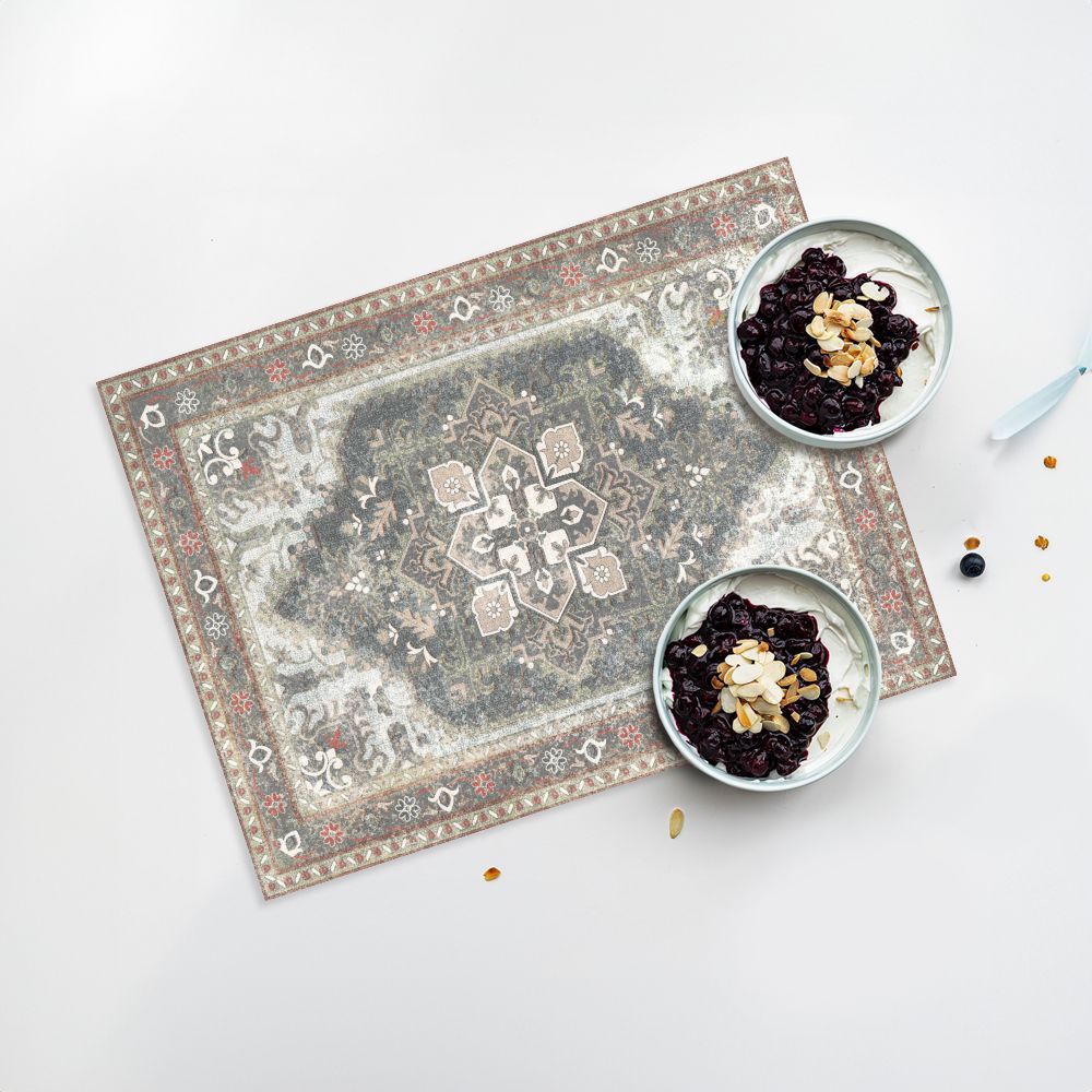 Lot de 4 sets de table en vinyle / Motif oriental