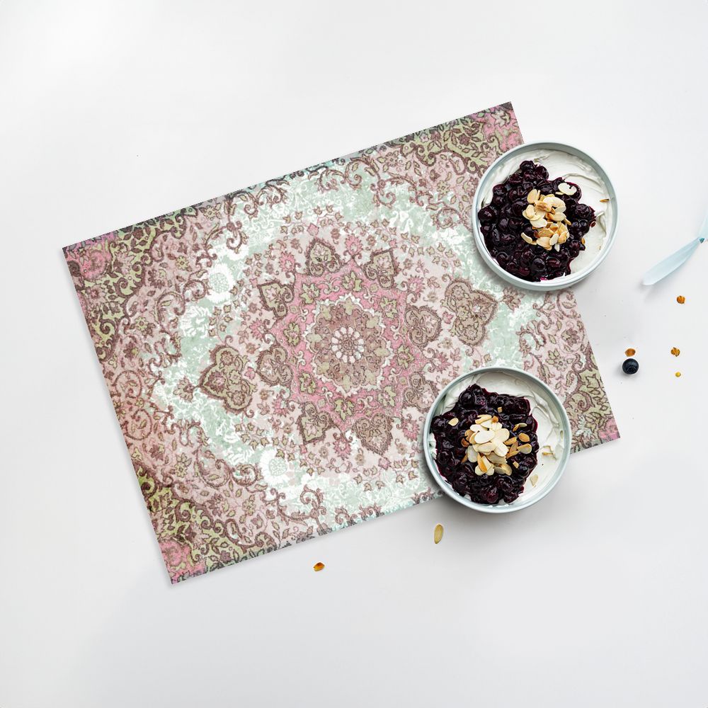Lot de 4 sets de table en vinyle / Motif persan